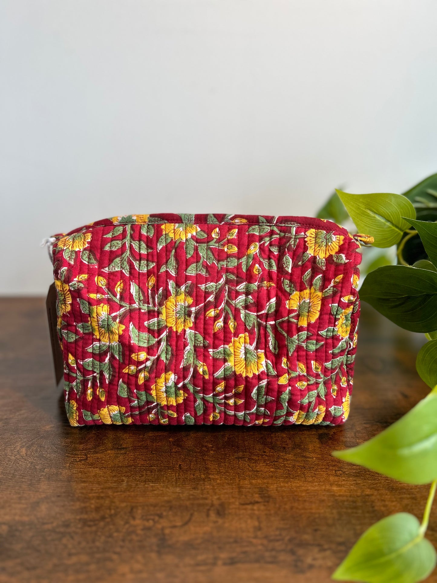 Block Printed Makeup Pouch