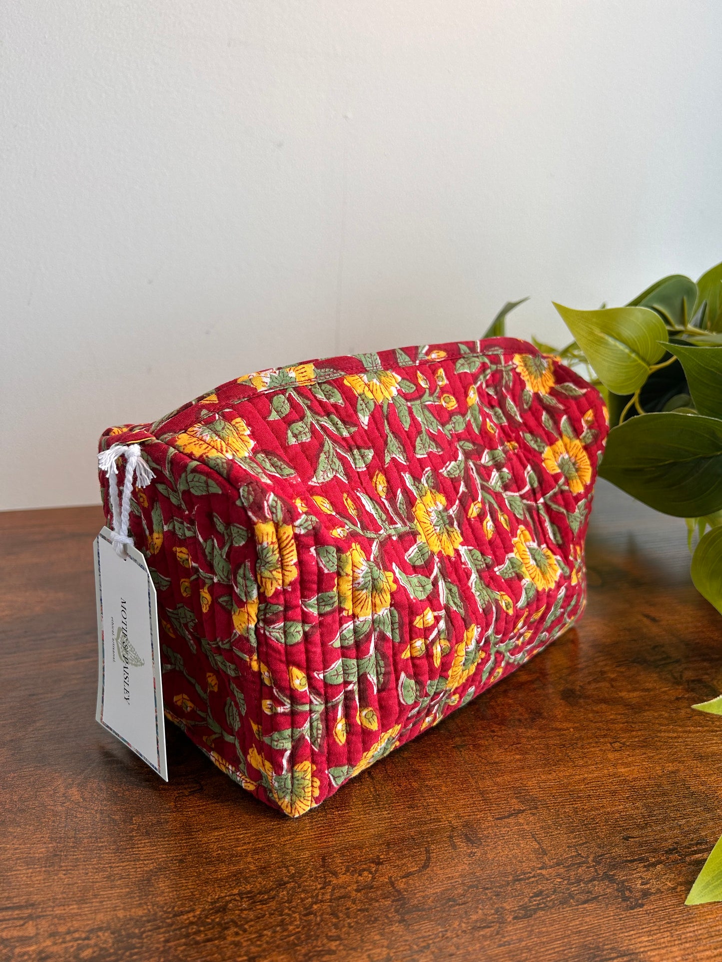 Block Printed Makeup Pouch