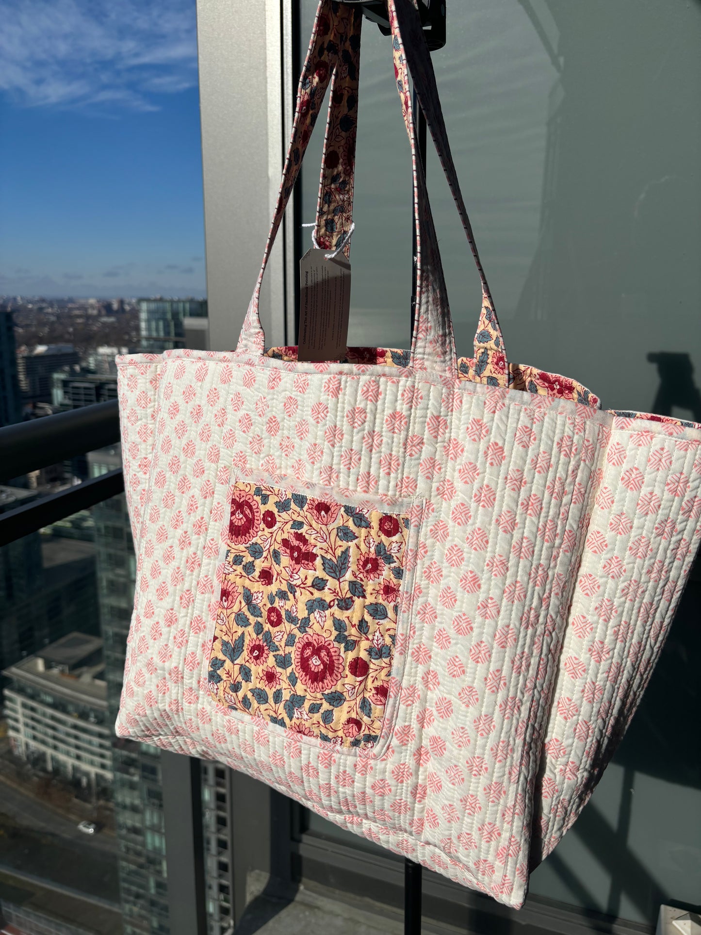 Rose Garden Reversible Tote Bag