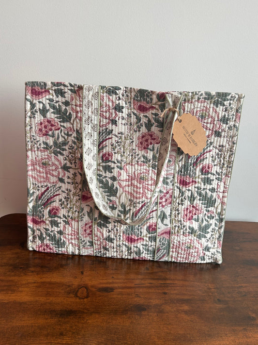 Boho Cotton Printed Tote Bag