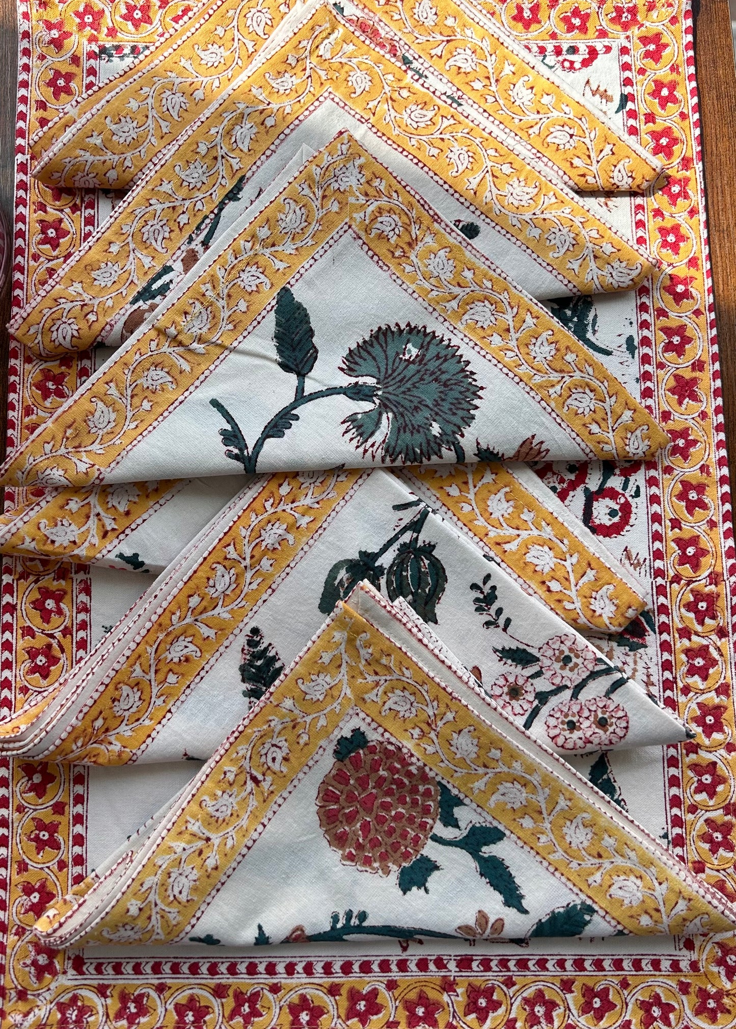 Cotton Blockprinted Placemat Sets
