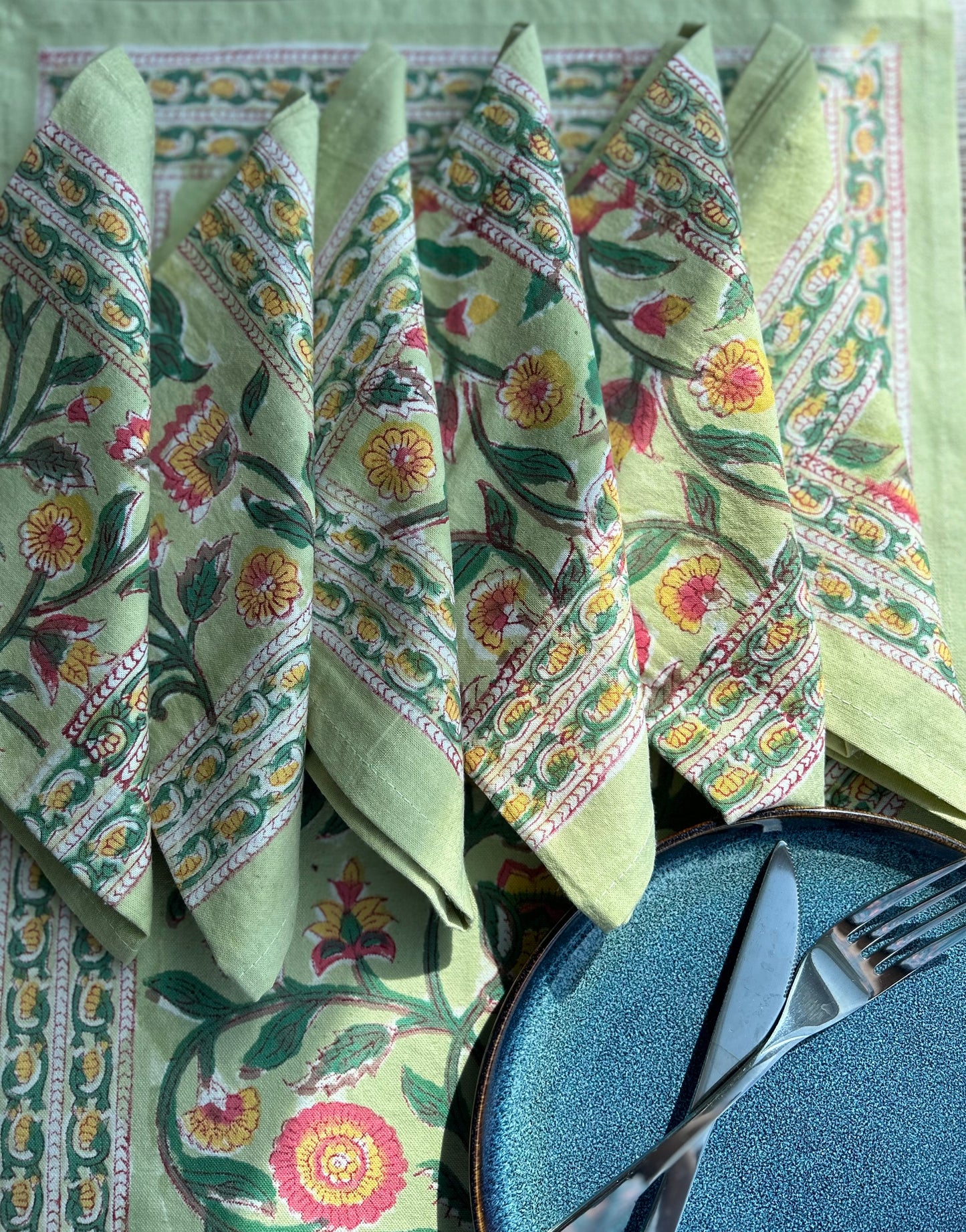 Cotton Blockprinted Placemat Sets