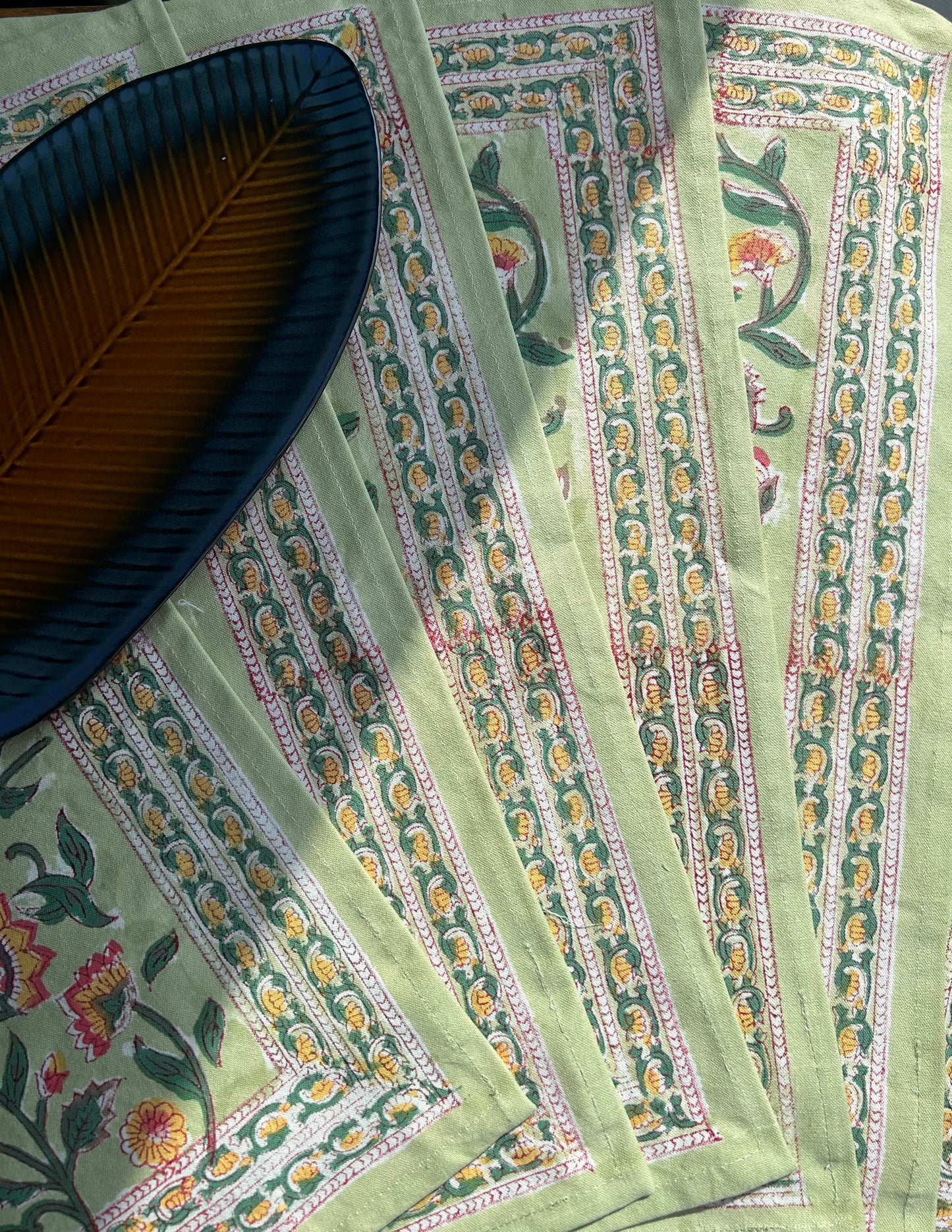 Cotton Blockprinted Placemat Sets