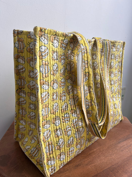 Boho Cotton Printed Tote Bag