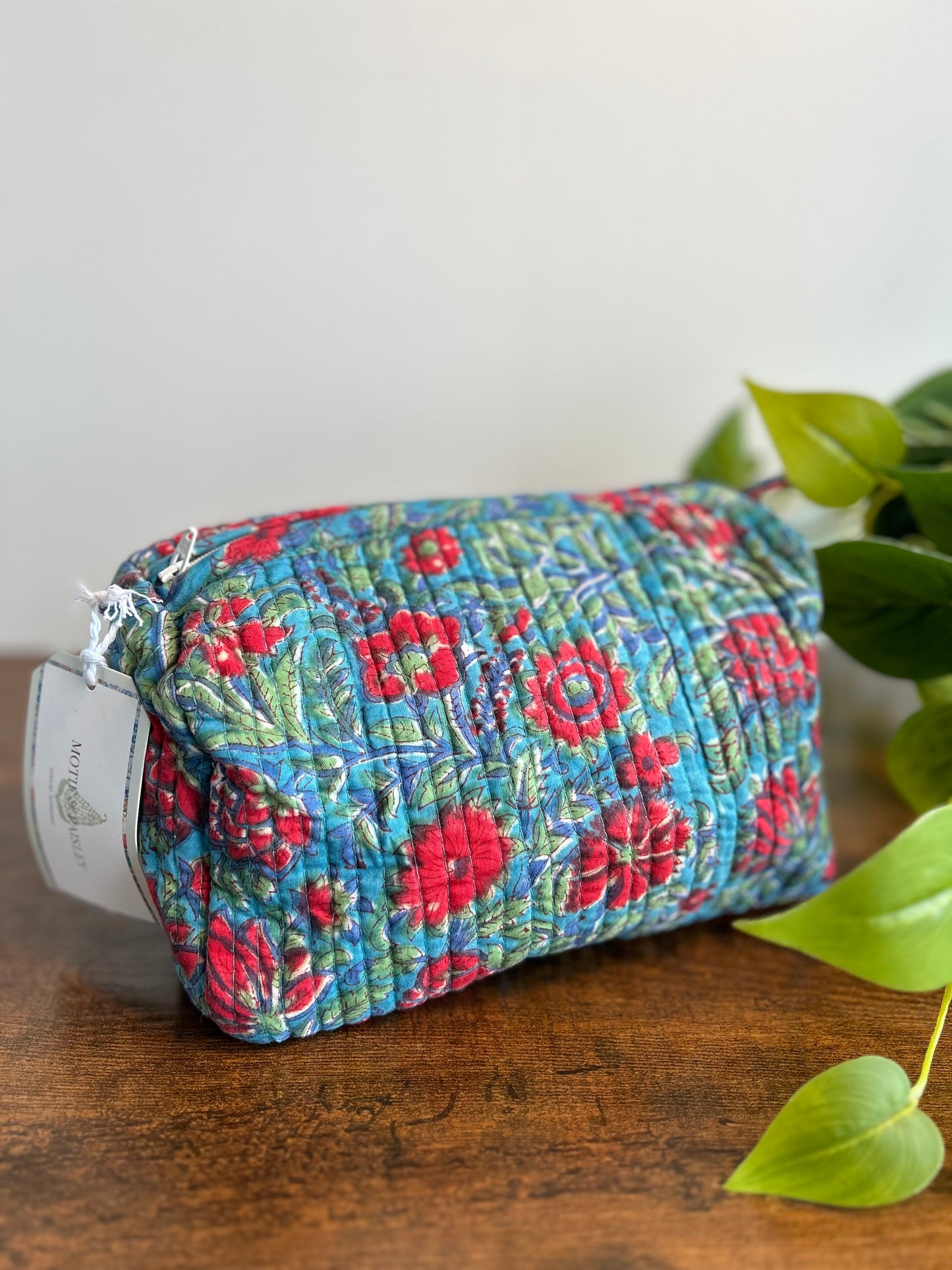 Block Printed Makeup Pouch