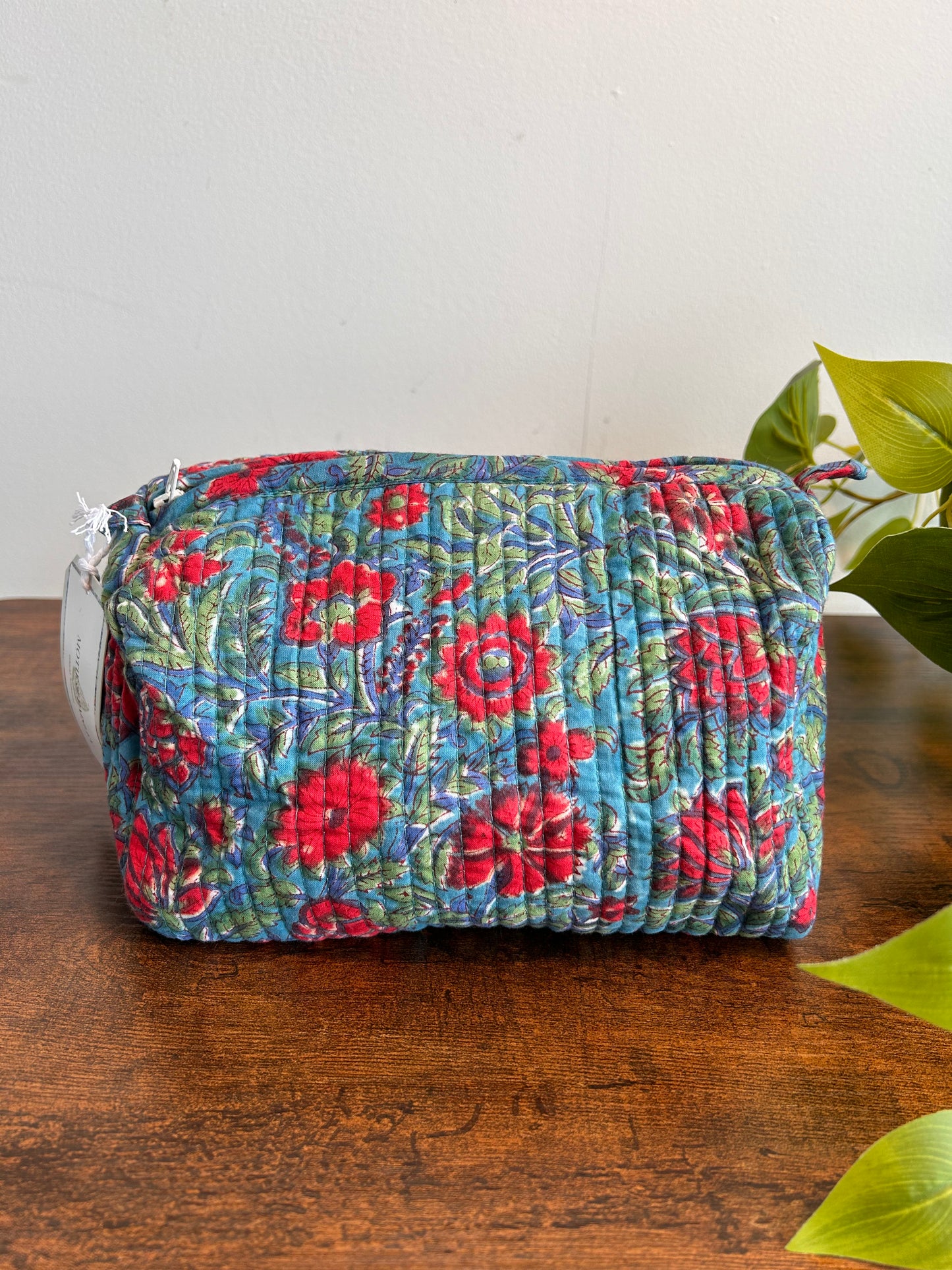 Block Printed Makeup Pouch