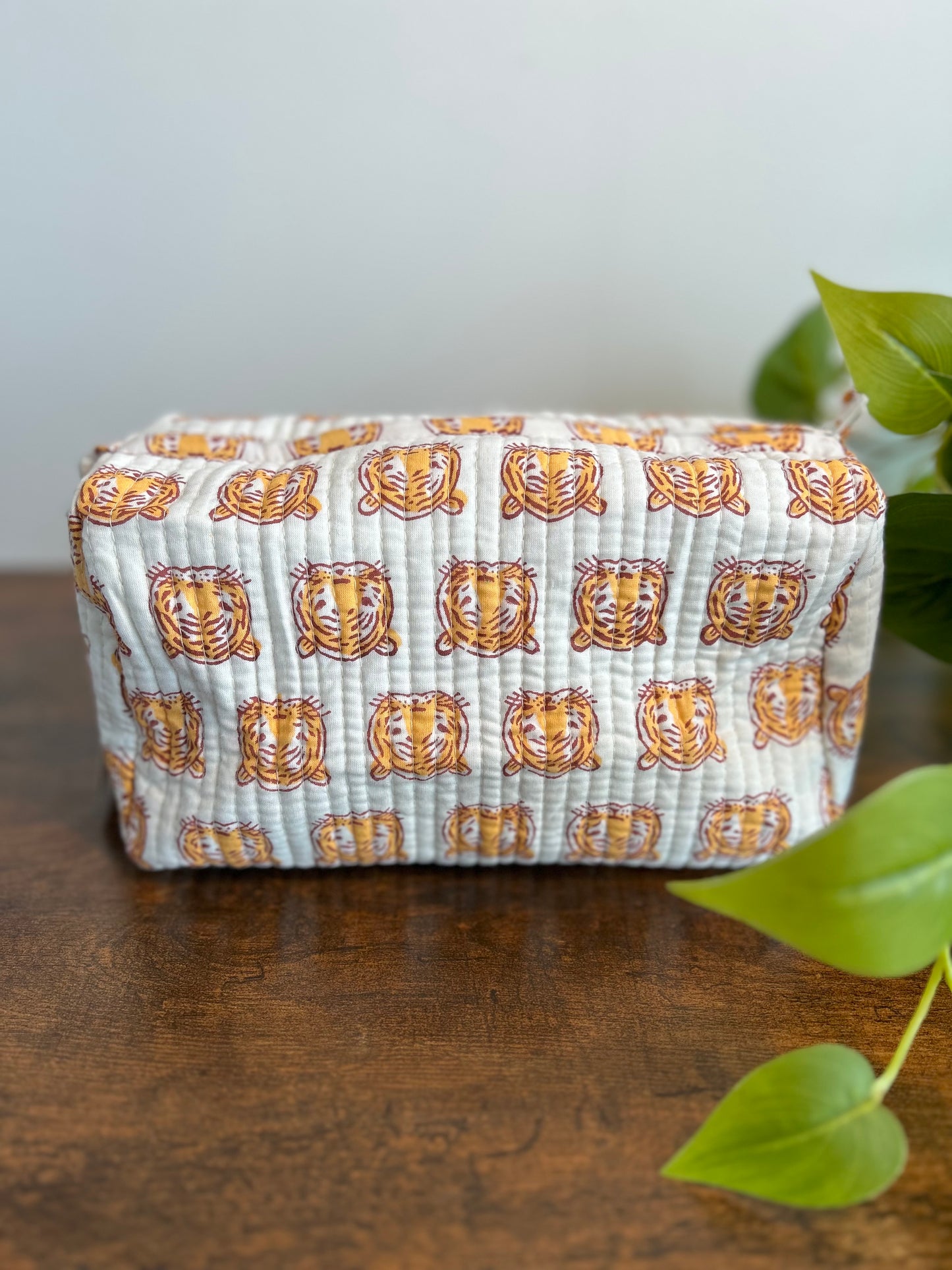 Block Printed Makeup Pouch