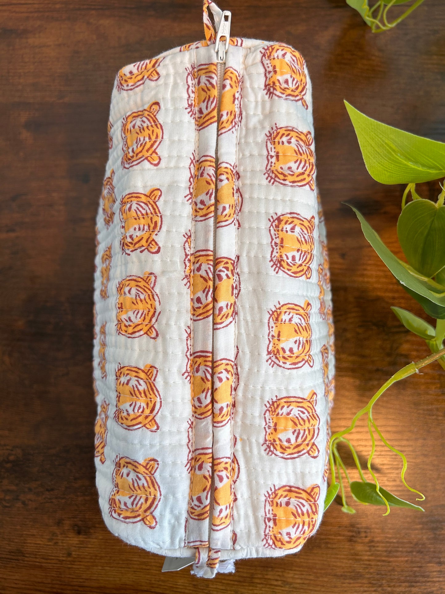 Block Printed Makeup Pouch